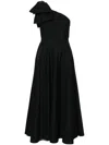 Giambattista Valli Langes Kleid Aus Baumwollpopeline In Black