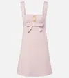 Giambattista Valli Bow-detail Crêpe Minidress In Pink