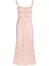 Giambattista Valli Bow-detail Macramé Dress In Pink