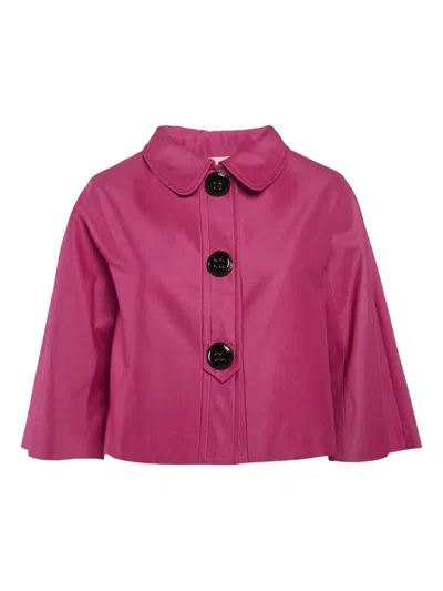 Pre-owned Giambattista Valli Button-down Cropped Jacket