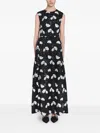 Giambattista Valli Embroidered Sequin Sleeveless Ankle Dress In Black