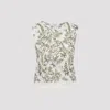 Giambattista Valli Floral-embroidered Cashmere And Silk Top In Multi