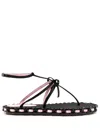 Giambattista Valli Chain Snadals In Black