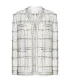 Giambattista Valli Check-pattern Tweed Jacket In White