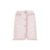Giambattista Valli Boucle Mini Skirt Sequin Embellishments In Purple