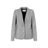 Giambattista Valli Single-breasted Blazer In Wool Blend In Grey
