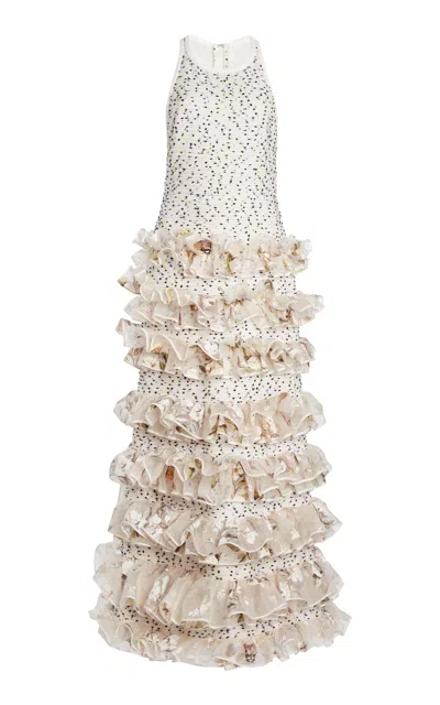 Giambattista Valli Confetti Bouclé Midi Dress In Multi