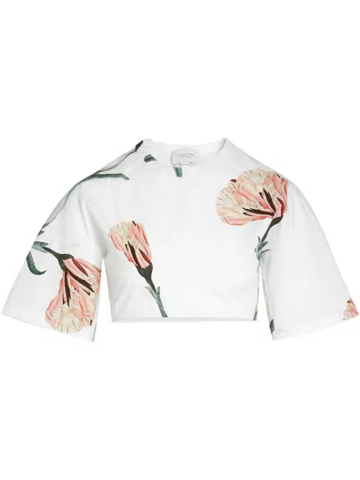 GIAMBATTISTA VALLI COTTON CROPPED TOP