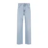 Giambattista Valli Flared High-waist Jeans Frayed Hem In Blue
