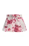 Giambattista Valli Cotton Voile Short In Red
