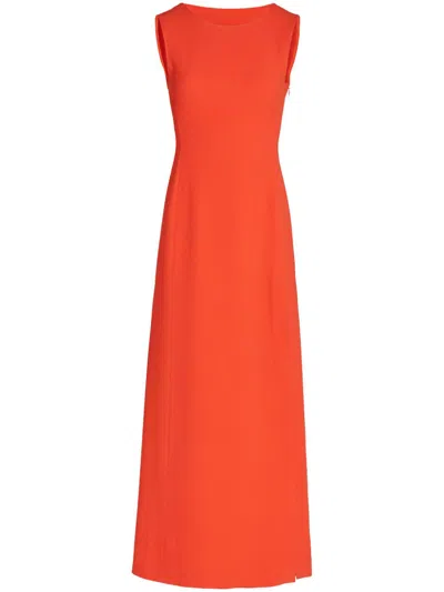 Giambattista Valli Crepe Maxi Dress In Red
