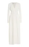 Giambattista Valli Crepe Maxi Dress In White