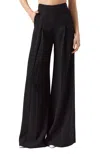 Giambattista Valli Crepe Wide Leg Pant In Black In Black