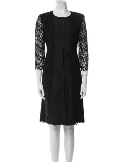 Pre-owned Giambattista Valli Crew Neck Knee-length Dress In Multi