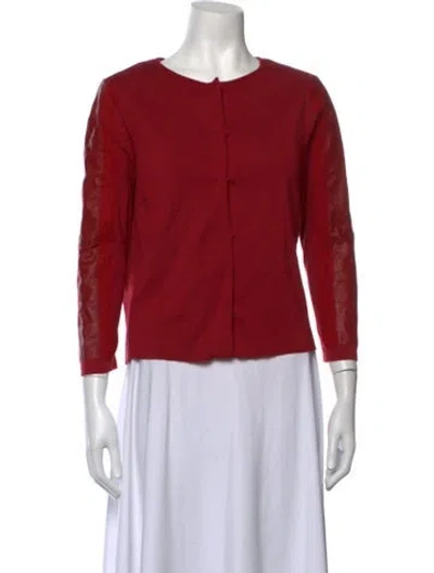 Pre-owned Giambattista Valli Crew Neck Sweater In Red