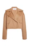Giambattista Valli Cropped Cashmere Jacket In Neutral