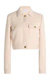 Giambattista Valli Cropped Jacket In Off-white
