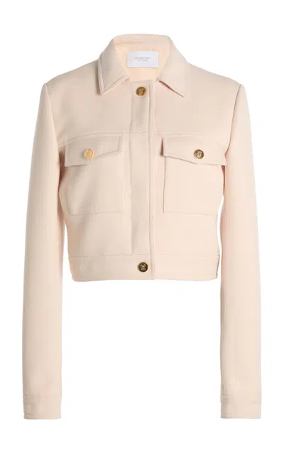 Giambattista Valli Cropped Jacket In Off-white