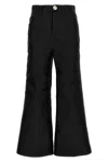 Giambattista Valli Cropped Silk Blend Pants In Black