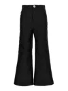 Giambattista Valli Cropped Silk Blend Pants In Black