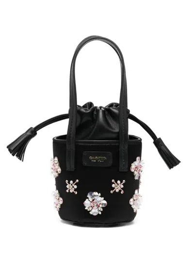 Giambattista Valli Crystal-embellished Tote Bag In Black