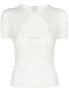 Giambattista Valli Cut-out Detailing Short-sleeve Top In White