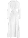 Giambattista Valli Cut-out Poplin Dress In White