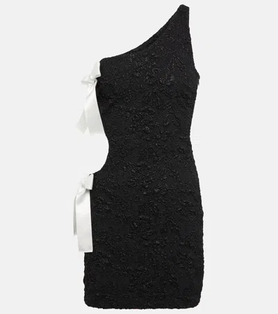 Giambattista Valli Cutout Bow Minidress In Black