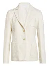 Giambattista Valli Daisy Macramé Blazer In White
