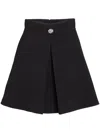Giambattista Valli Decorative-button A-line Mini Skirt In Schwarz