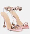 Giambattista Valli Diamond Clash Embellished Sandals In Rose
