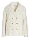 Giambattista Valli Double Breast Sequin Blazer Jacket