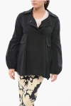 Giambattista Valli Double Breasted Overshirt With Draping