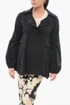 Giambattista Valli Double Breasted Overshirt With Draping