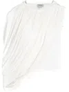 Giambattista Valli Draped-detail Blouse In White