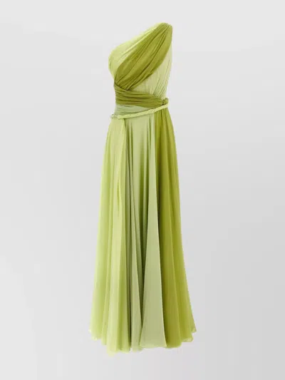 GIAMBATTISTA VALLI DRAPED ONE SHOULDER FLOOR-LENGTH DRESS