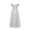 Giambattista Valli Off-shoulder Floral Silk Dress In Multicolour