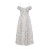 Giambattista Valli Off-shoulder Floral Silk Dress In Multicolour