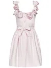Giambattista Valli Floral Applique Mini Dress In Pink