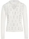 Giambattista Valli Embroidered Cashmere Jumper In White