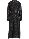 Giambattista Valli Embroidered-design Single-breasted Coat In Schwarz