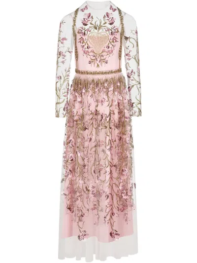 Giambattista Valli Embroidered Dress In White