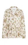 Giambattista Valli Embroidered Mesh Jacket In Multi
