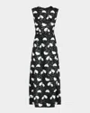 Giambattista Valli Embroidered Sequin Sleeveless Ankle Dress In Multi