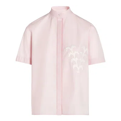 Giambattista Valli Embroidery Popeline Blouse In Neutral