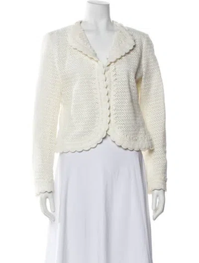Pre-owned Giambattista Valli Evening Jacket In White