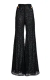 Giambattista Valli Flared Lace Pants In Black