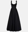 Giambattista Valli Rosette-detailed Cotton Poplin Maxi Dress