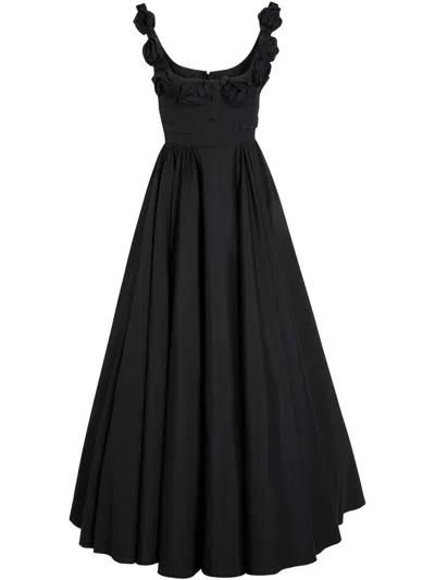 GIAMBATTISTA VALLI FLORAL-APPLIQUÉ DRESS