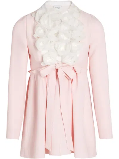 Giambattista Valli Floral-appliqué Dress In Pink